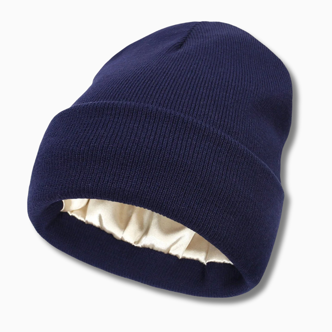 Bonnet satin SATYNEA pour protéger les cheveux en hiver