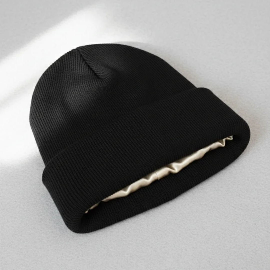 Bonnet satin SATYNEA pour protéger les cheveux en hiver