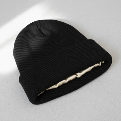Bonnet satin SATYNEA pour protéger les cheveux en hiver