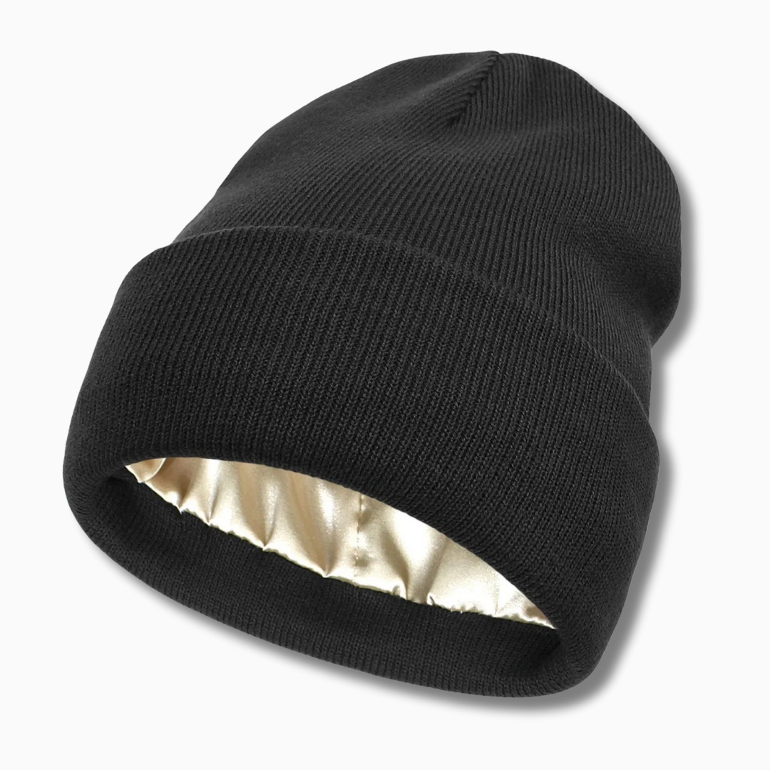 Bonnet satin SATYNEA pour protéger les cheveux en hiver