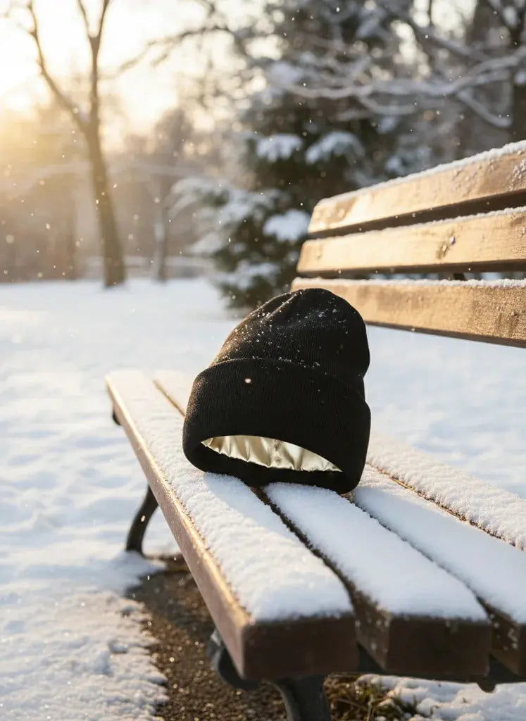 Bonnet satin SATYNEA pour protéger les cheveux en hiver