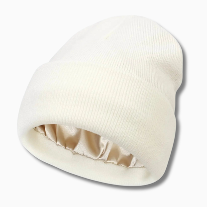 Bonnet satin SATYNEA pour protéger les cheveux en hiver
