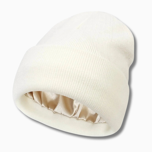 Bonnet satin SATYNEA pour protéger les cheveux en hiver