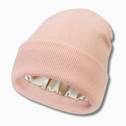 Bonnet satin SATYNEA pour protéger les cheveux en hiver