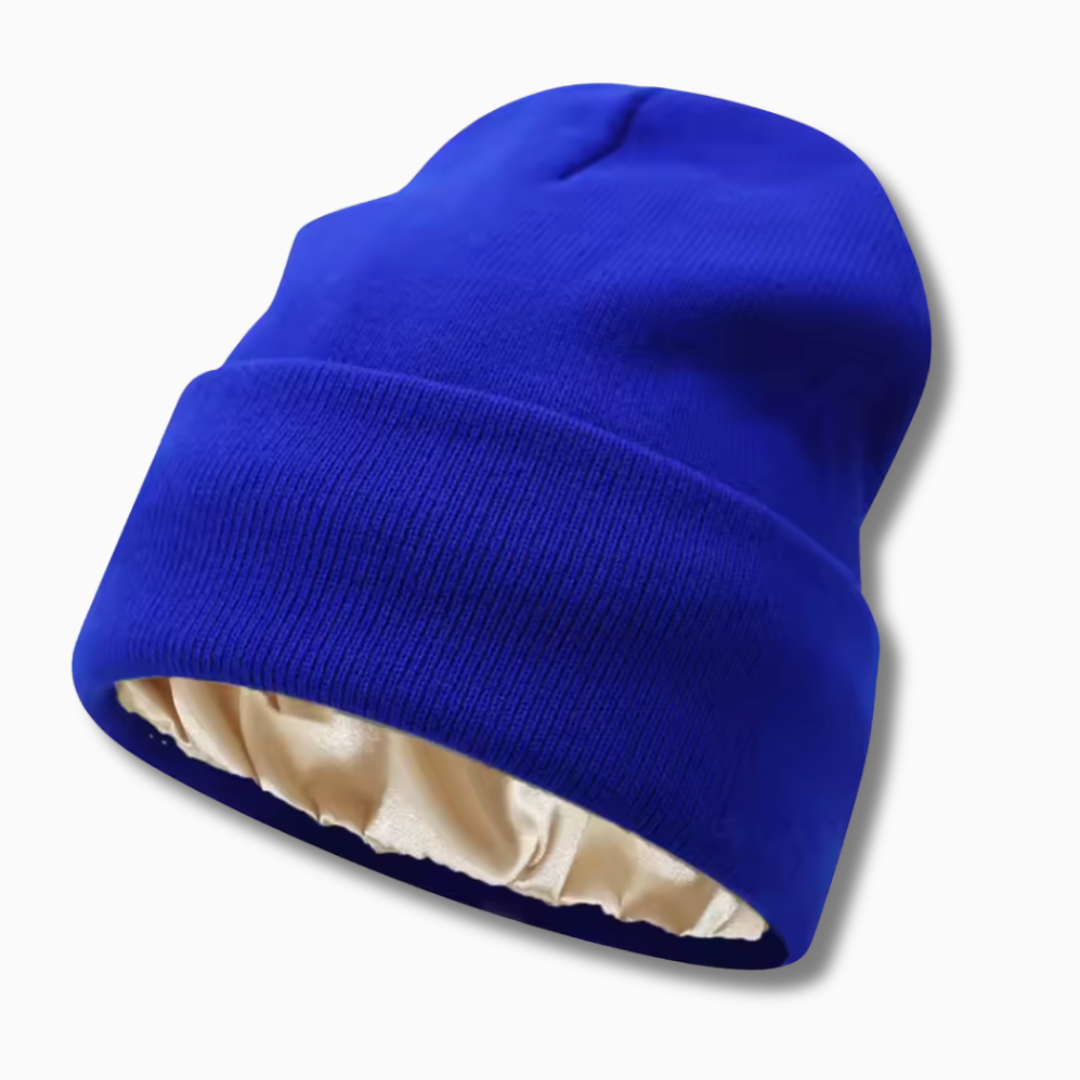 Bonnet satin SATYNEA pour protéger les cheveux en hiver