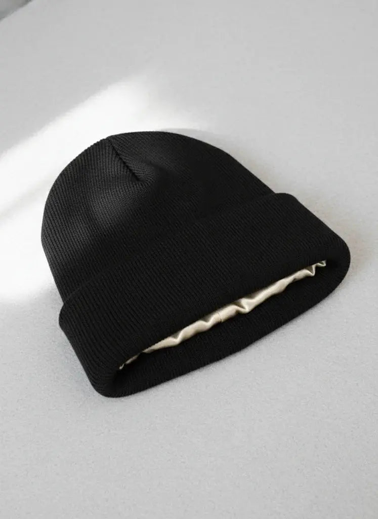 Bonnet satin SATYNEA pour protéger les cheveux en hiver